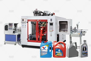 Çok katmanlı plastik geri dönüştürülmüş malzeme hdpe 1L 2L 3L 4L 5L PE şişe bidon ekstrüzyon şişirme makinesi üretim hattı 